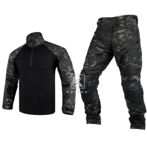 KRYDEX   Men Camouflage Hunting Shirt & Pants with Knee Pads