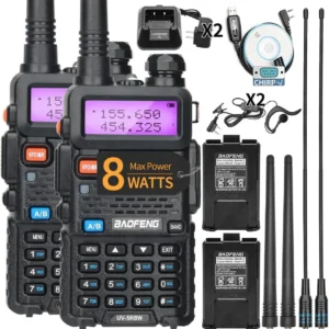 High Power, Dual Band Long Range, 128 CH Portable Walkie Talkie