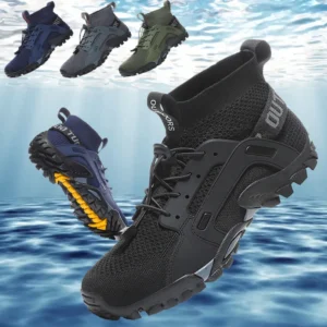 Aqua  Non-Slip Men Sneakers - Quick-Drying Mountain Hiking  Water Shoes